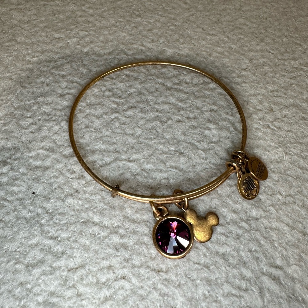 Alex and Ani Purple and Gold Disney Bracelet